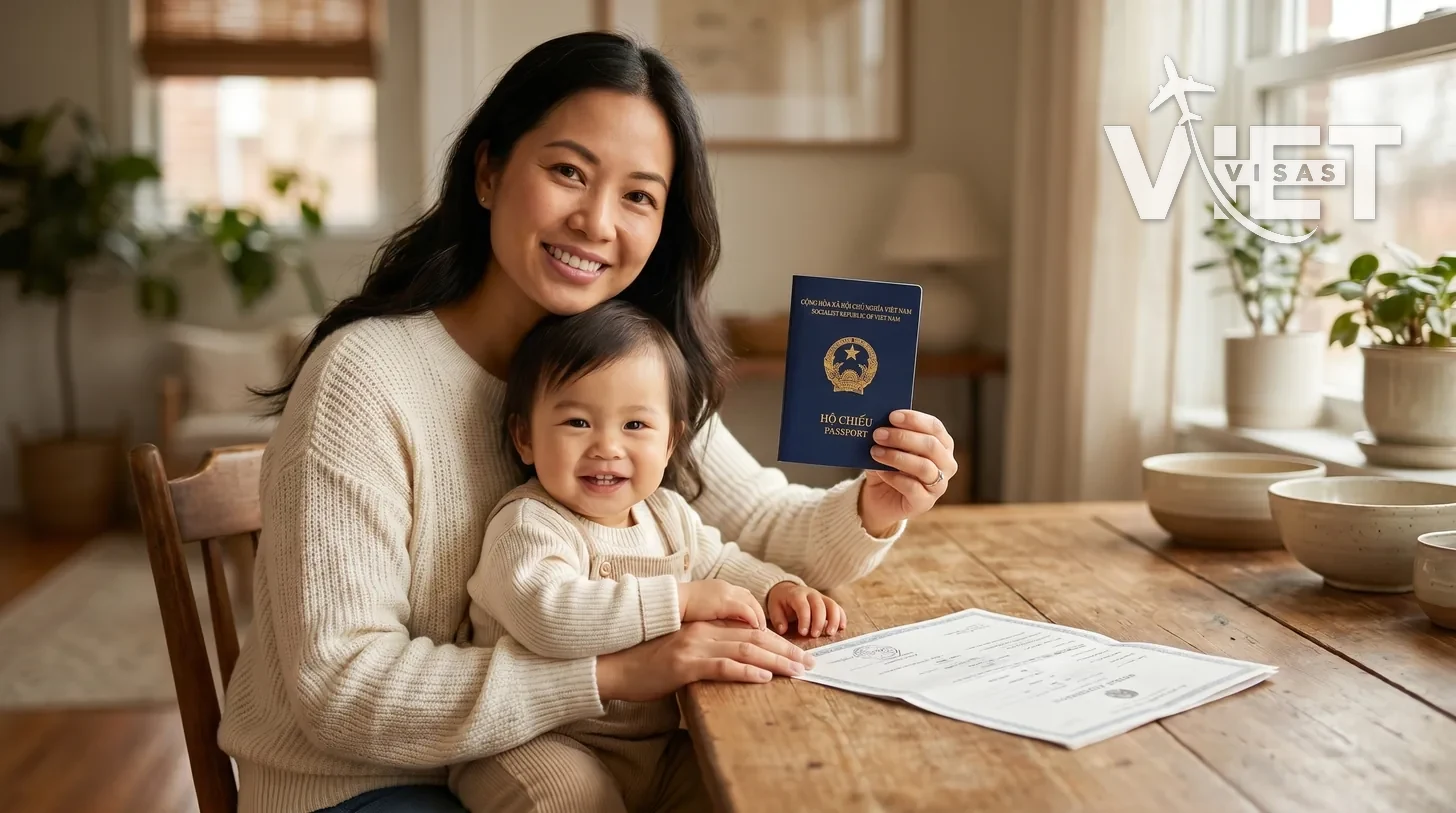 Làm hộ chiếu & khai sinh Việt Nam cho trẻ em sinh tại Mỹ