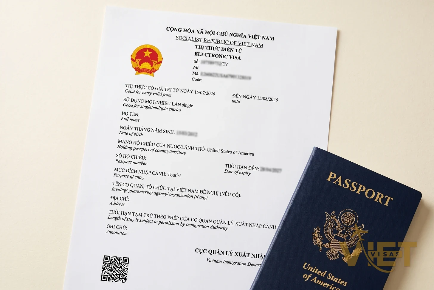 Xin visa Việt Nam (E-visa) tại Mỹ